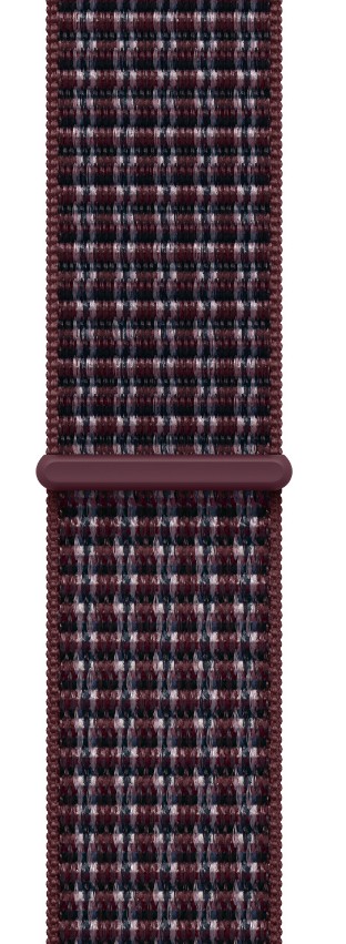 Watch Acc/40/Burgundy Plaid Sport Loop