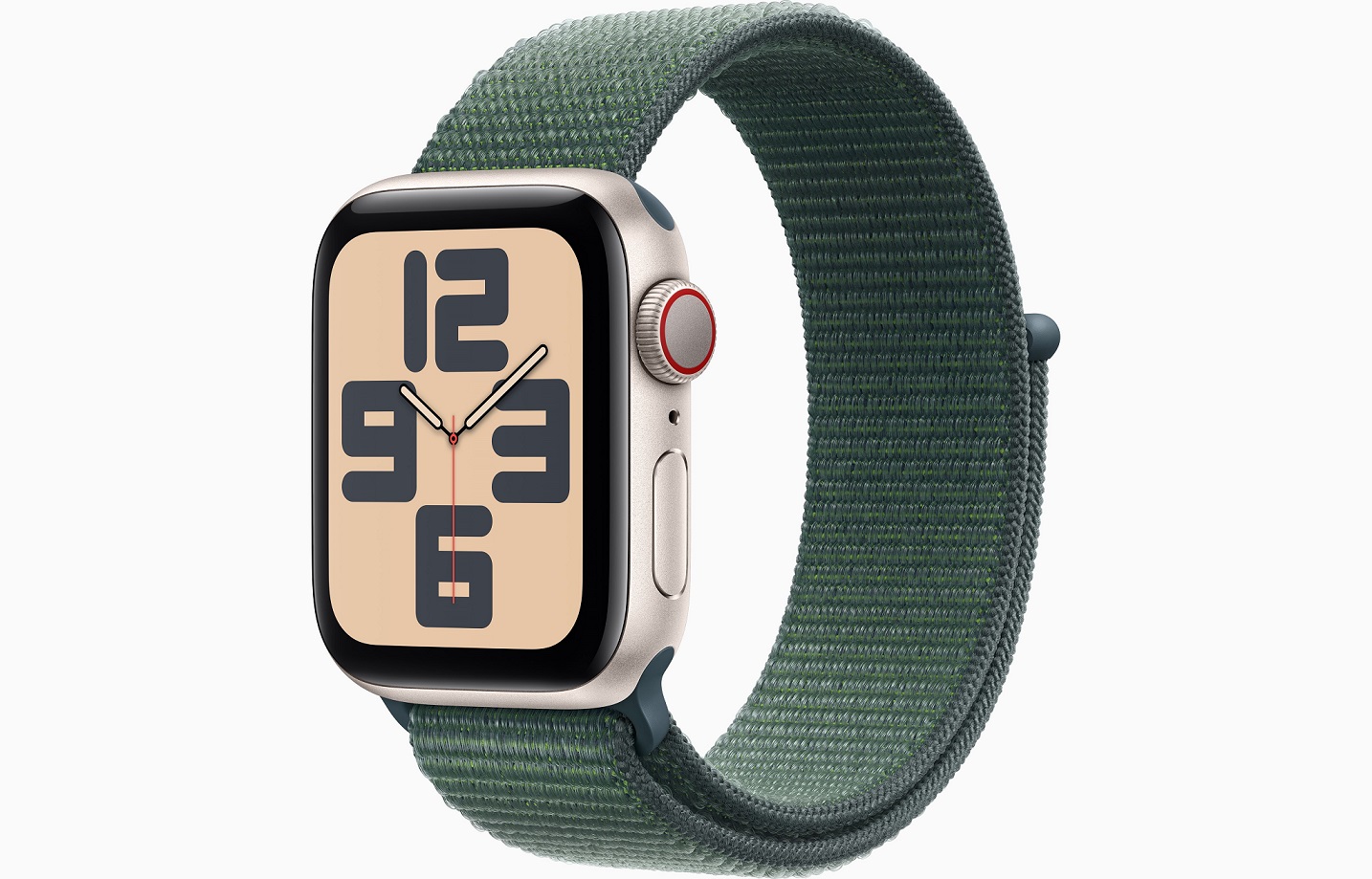 Apple Watch SE Cell/40mm/Starlight/Sport Band/Lake Green