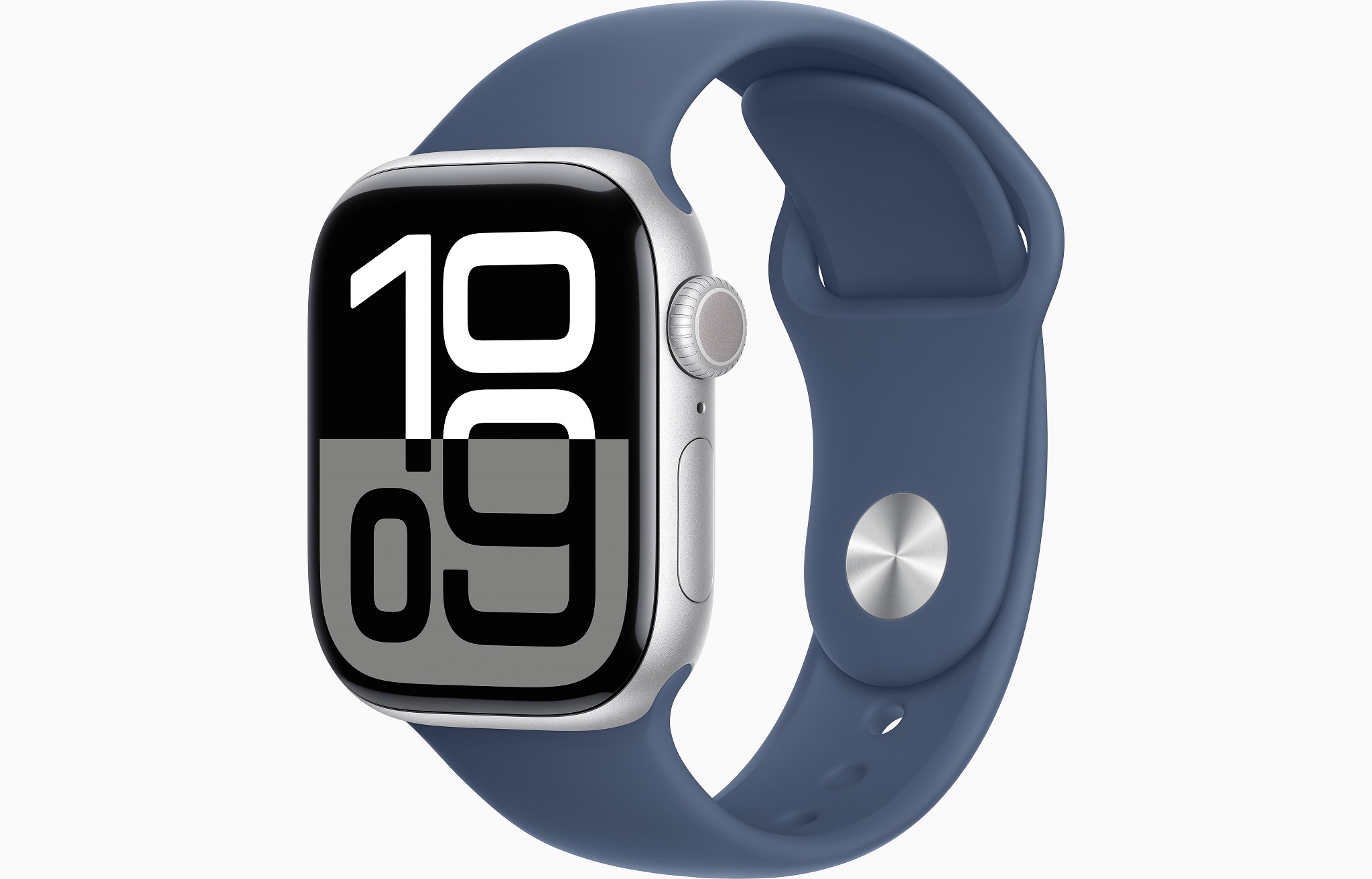 Apple Watch S10/42mm/Silver/Sport Band/Denim/-M/L