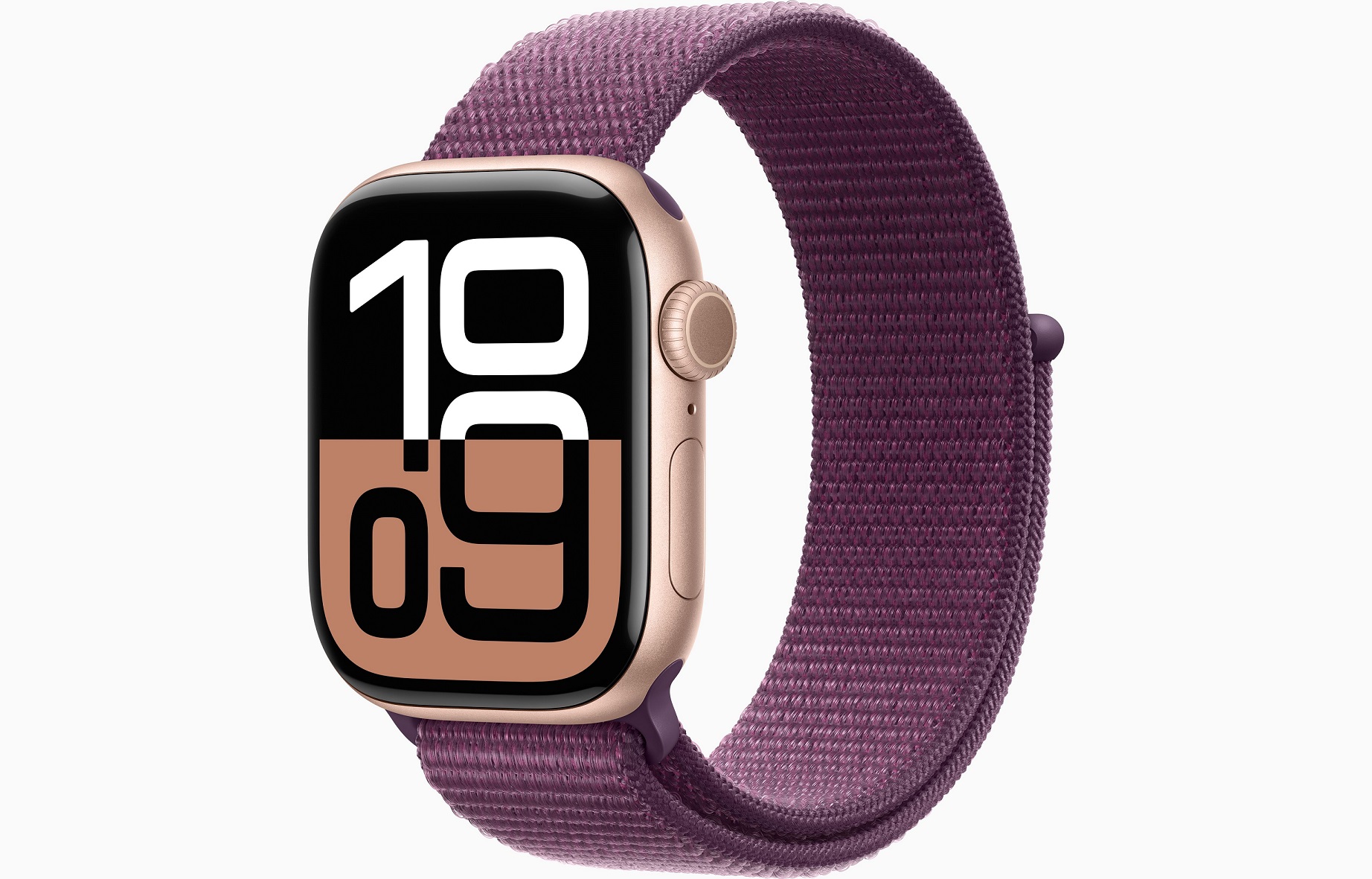 Apple Watch S10 Cell/46mm/Rose Gold/Sport Band/Plum