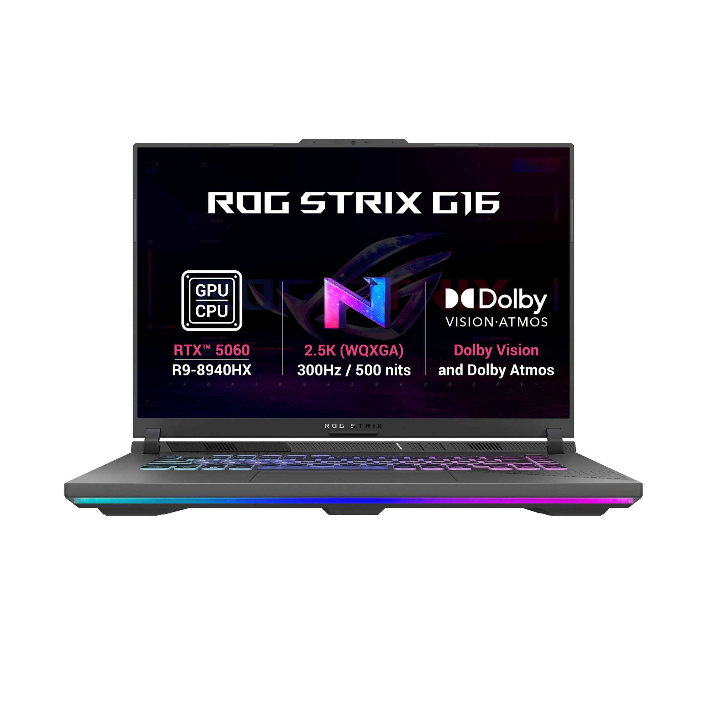 ASUS ROG Strix G16/G614PM-TS150WZ/R9-8940HX/16''/2560x1600/32GB/1TB/RTX 5060/W11H/Gray/2R