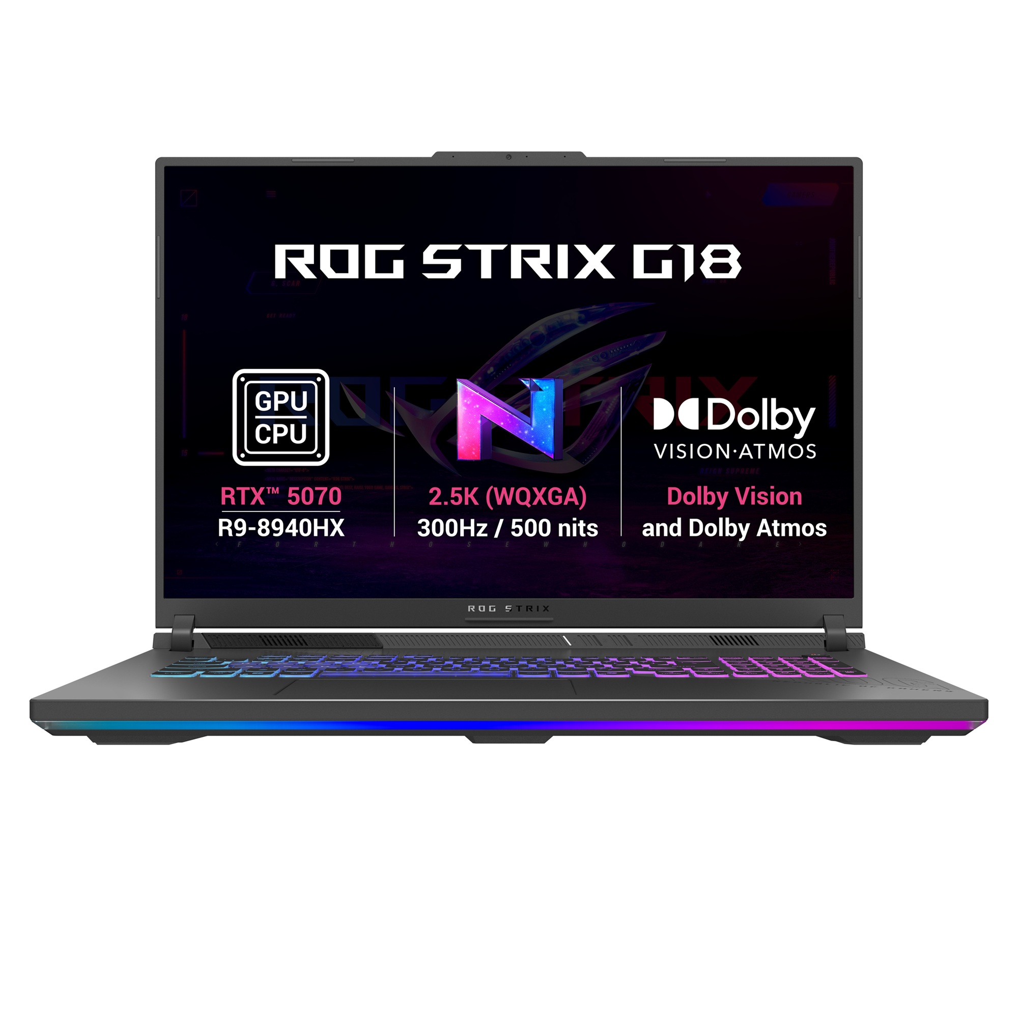 ASUS ROG Strix G18/G814PP-TT074WZ/R9-8940HX/18''/2560x1600/32GB/1TB/RTX 5070/W11H/Gray/2R