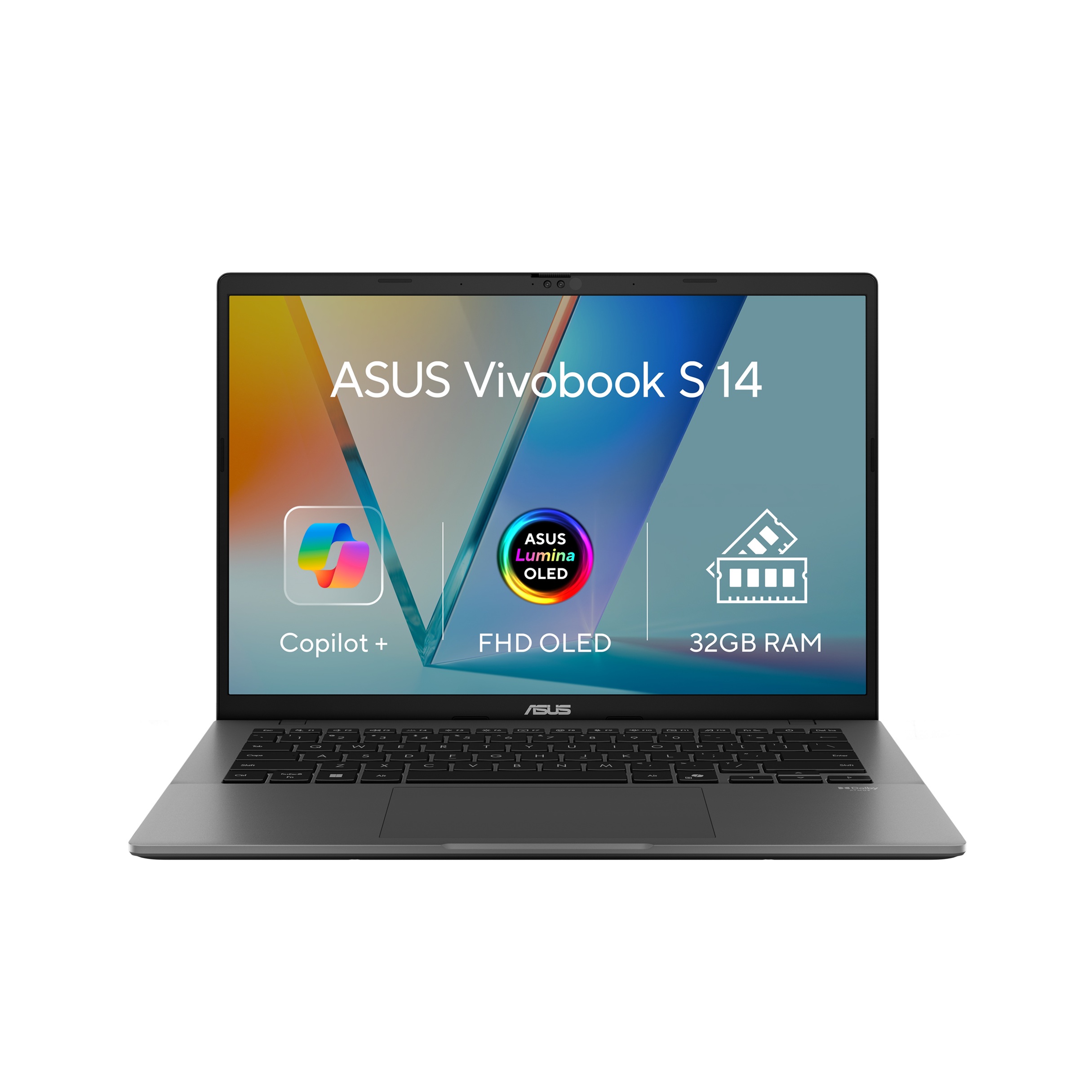 ASUS Vivobook S 14 OLED/M3407KA-OLED031W/AI7-350/14''/WUXGA/32GB/1TB/AMD int/W11H/Gray/2R