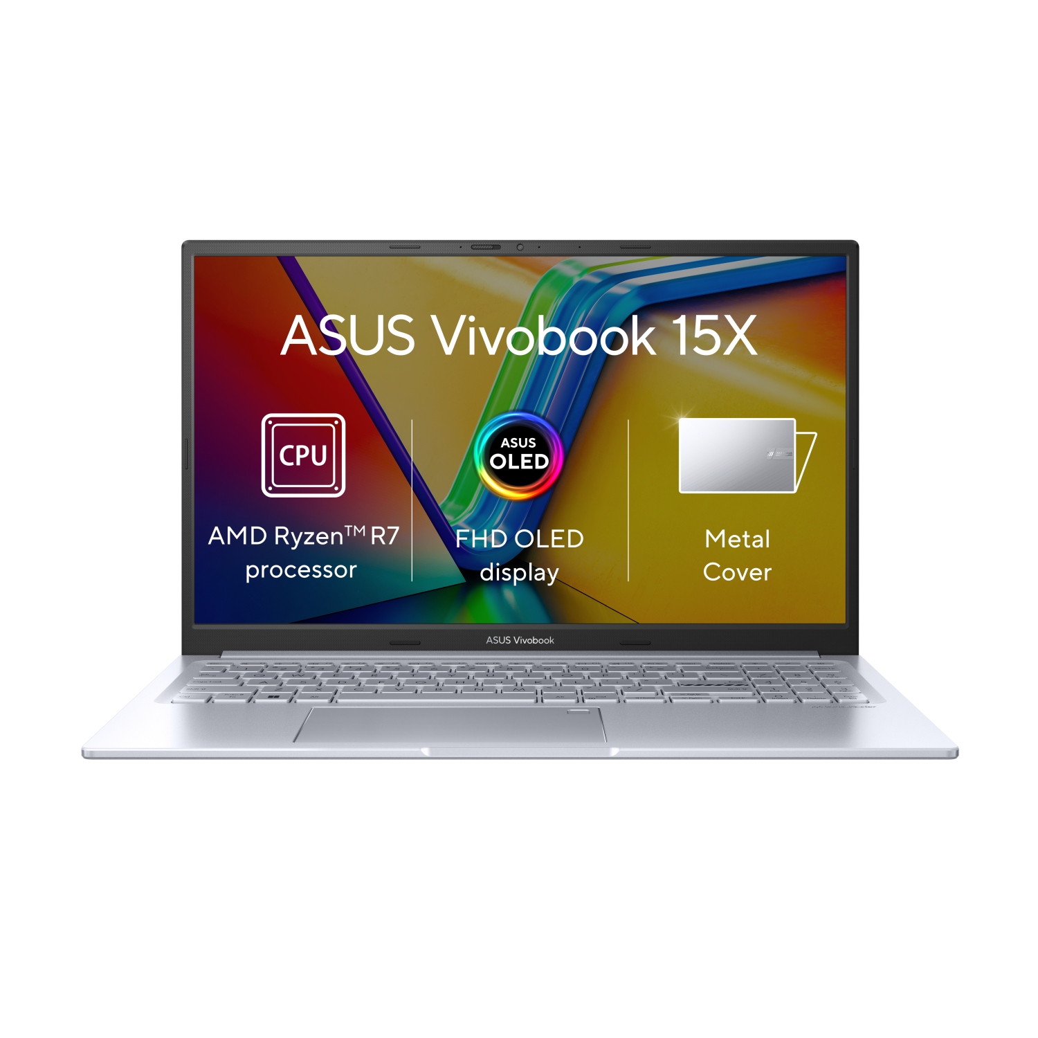 ASUS Vivobook 15X OLED/M3504YA/R7-7730U/15,6''/FHD/16GB/1TB SSD/RX Vega 8/W11H/Silver/2R