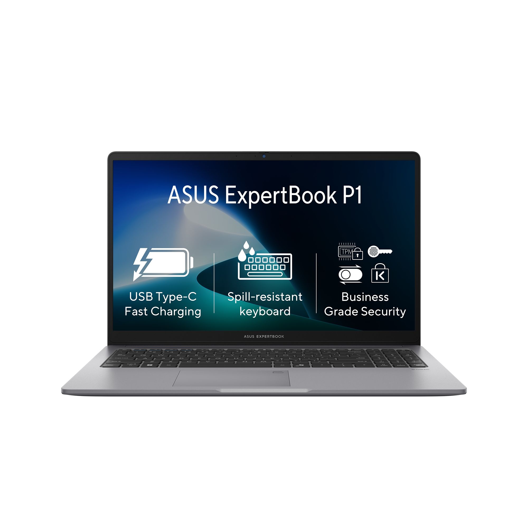 ASUS ExpertBook P1/P1503CVA-S71160X/i3-1315U/15,6''/FHD/8GB/256GB SSD/UHD/W11P/Gray/2R
