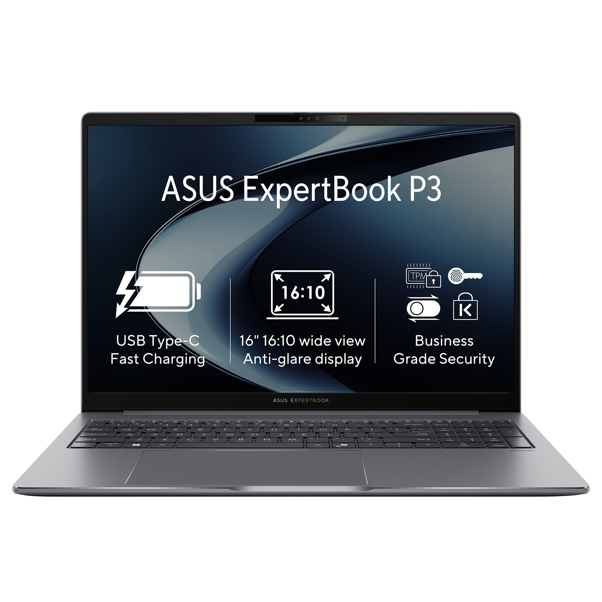 ASUS ExpertBook P3/P3605CVA/i7-13620H/16,0''/WUXGA/32GB/1TB/UHD/W11P/Gray/2R