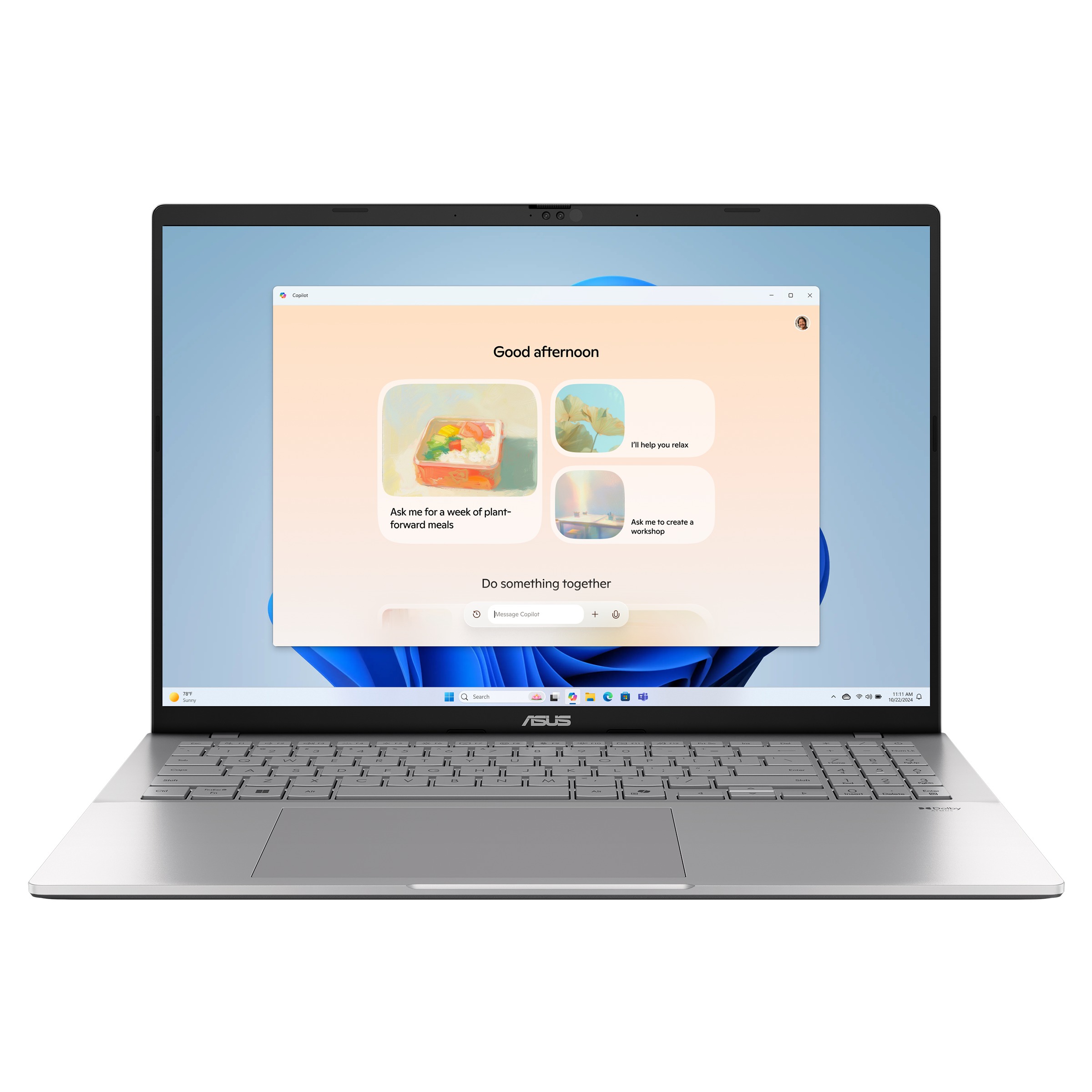ASUS Vivobook S 16/S3607CA/U7-255H/16,0''/WUXGA/16GB/1TB SSD/Arc 140T/W11H/Silver/2R