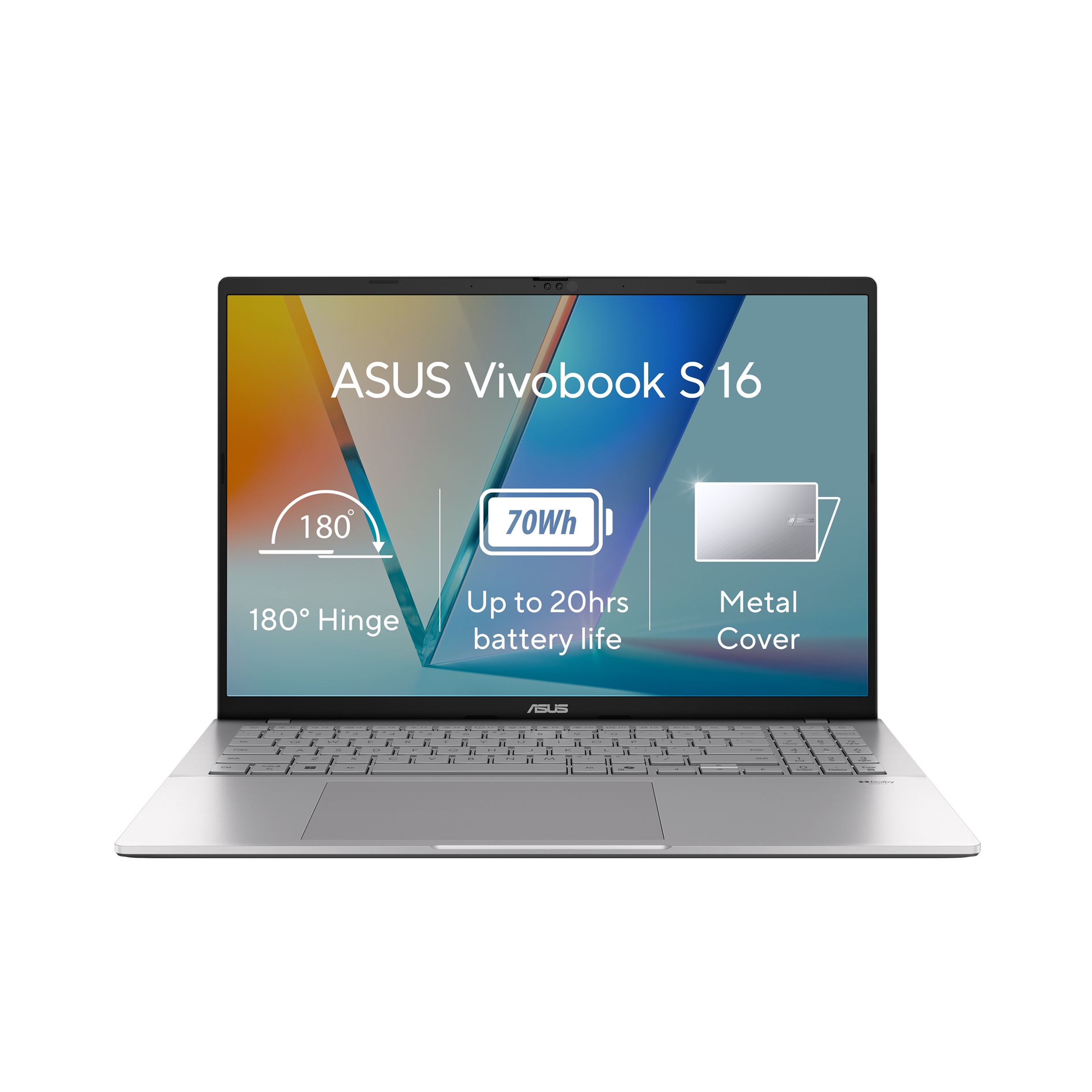 ASUS Vivobook S 16/S3607VA-RP097W/5-210H/16''/WUXGA/16GB/512GB/Intel int/W11H/Silver/2R