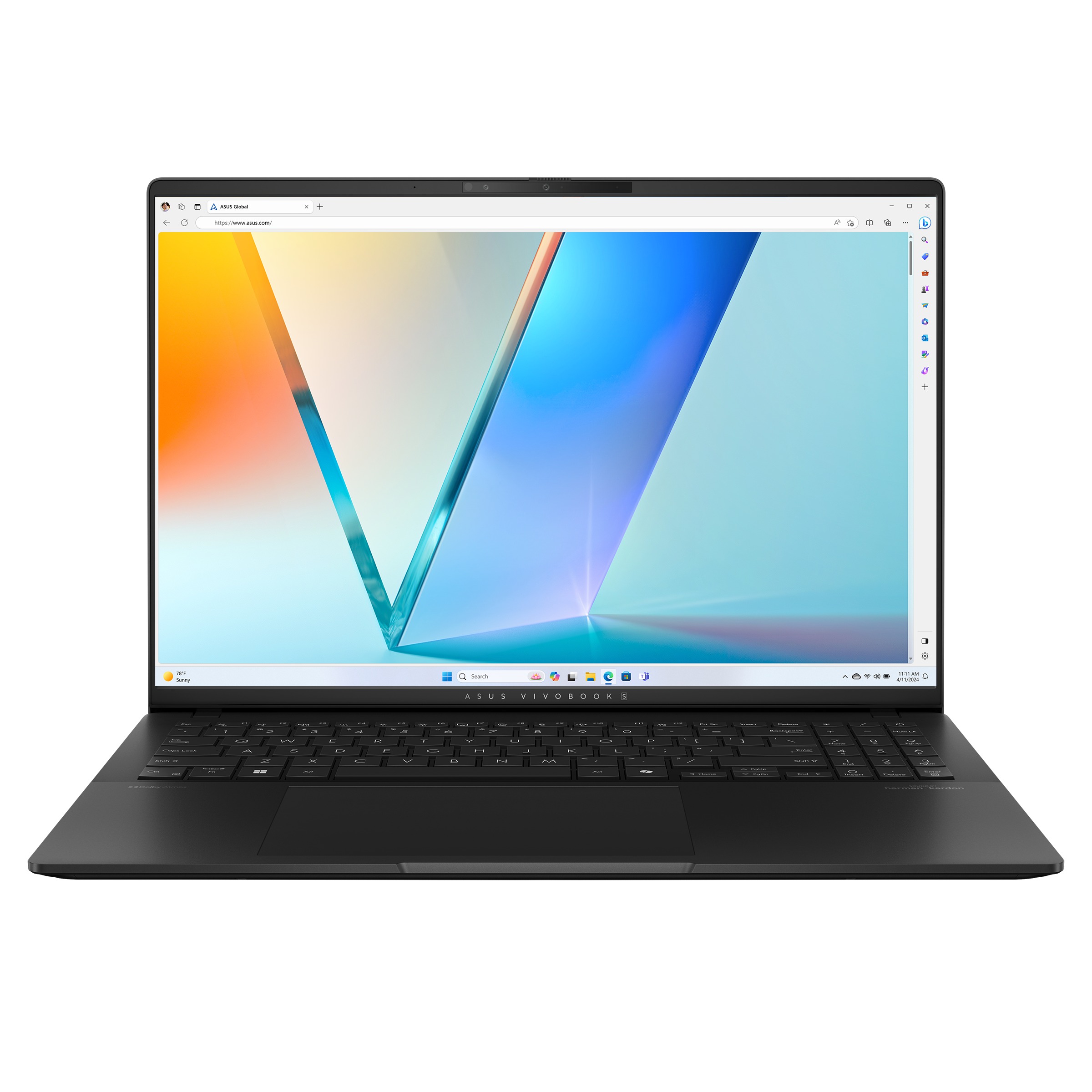 ASUS Vivobook S 16/S5606CA-OLED045W/U7-255H/16''/2880x1800/32GB/1TB/Arc 140T/W11H/Black/2R