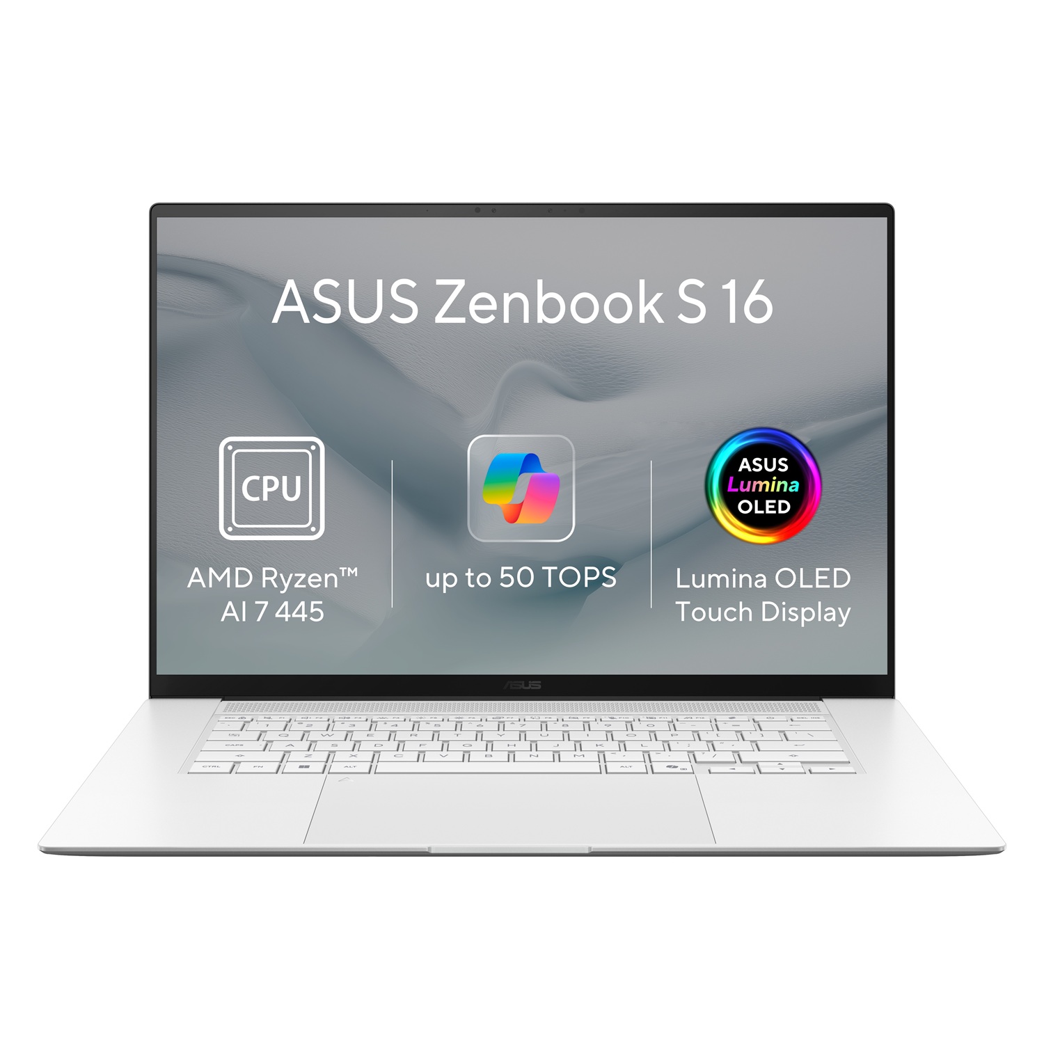 ASUS Zenbook S16 OLED/UM5606GA-OLED591XZ/AI7-445/16''/2880x1800/T/32GB/512GB/AMD int/W11P/White/2R