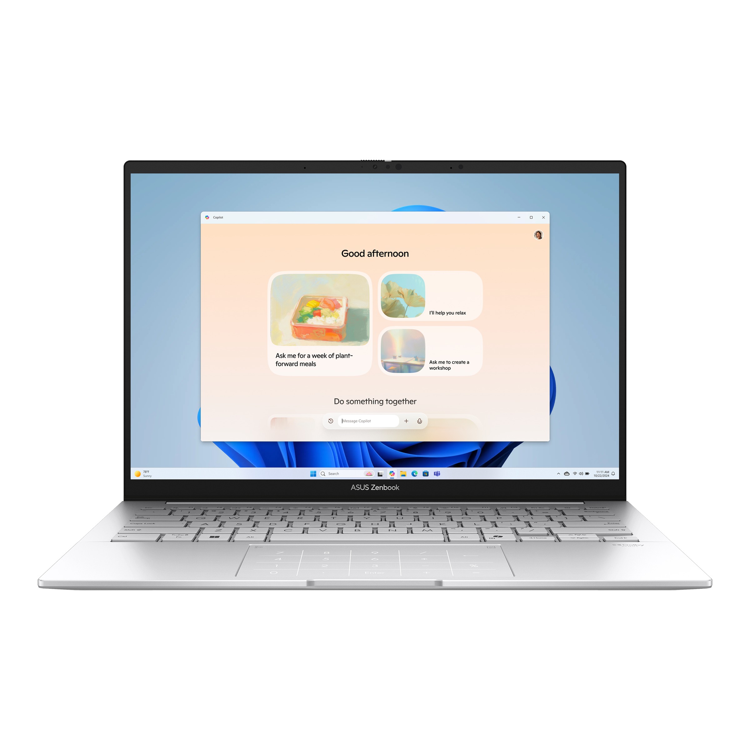 ASUS Zenbook 14/UX3405CA-QL1529W/U7-255H/14''/WUXGA/T/32GB/512GB/Intel int/W11H/Silver/2R