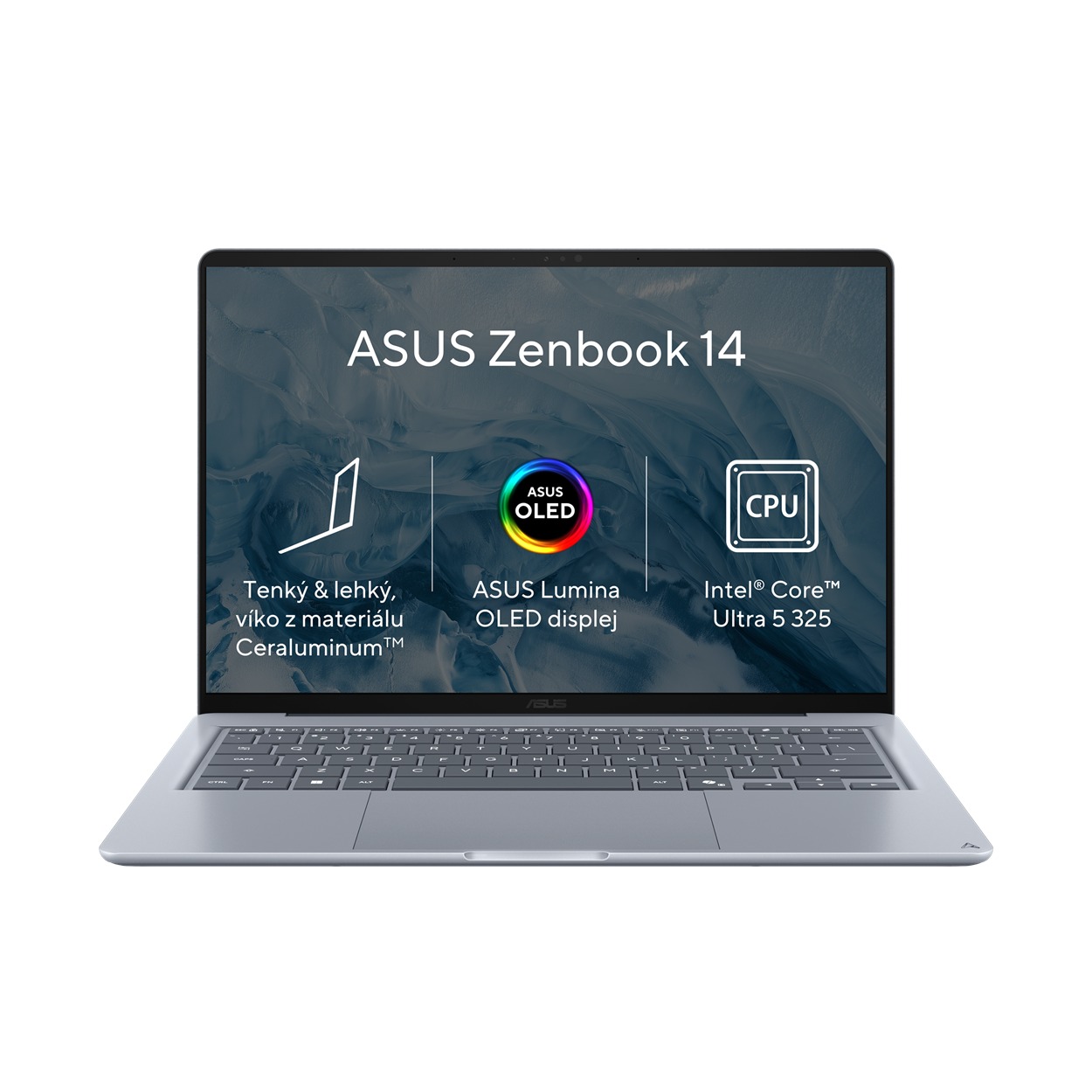 ASUS Zenbook 14/UX3480AA-OLED010W/U5-325/14''/WUXGA/16GB/512GB/Intel int/W11H/Blue/2R
