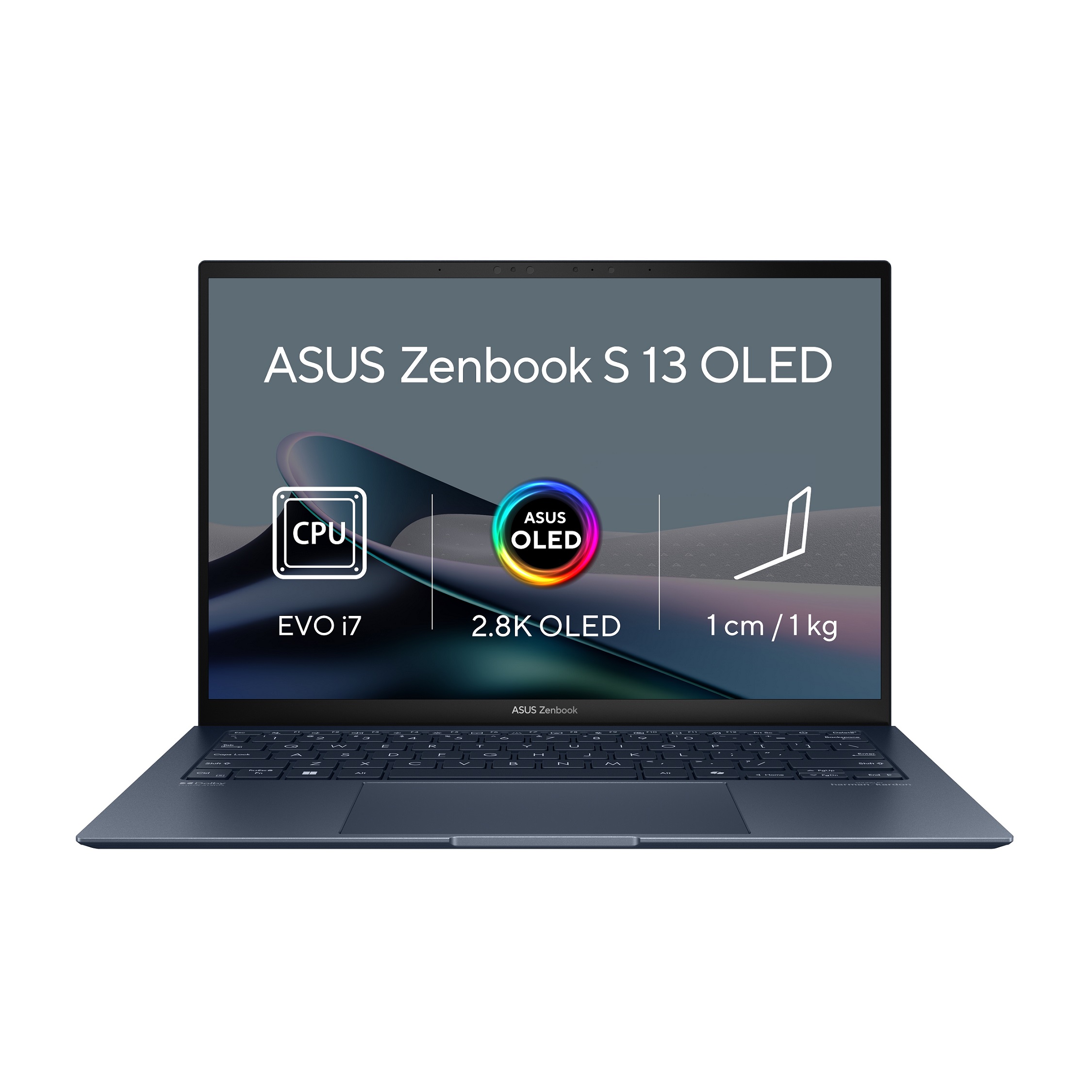 ASUS Zenbook S 13 OLED/UX5304MA/U7-155U/13,3''/2880x1800/16GB/1TB SSD/4C-iGPU/W11H/Blue/2R