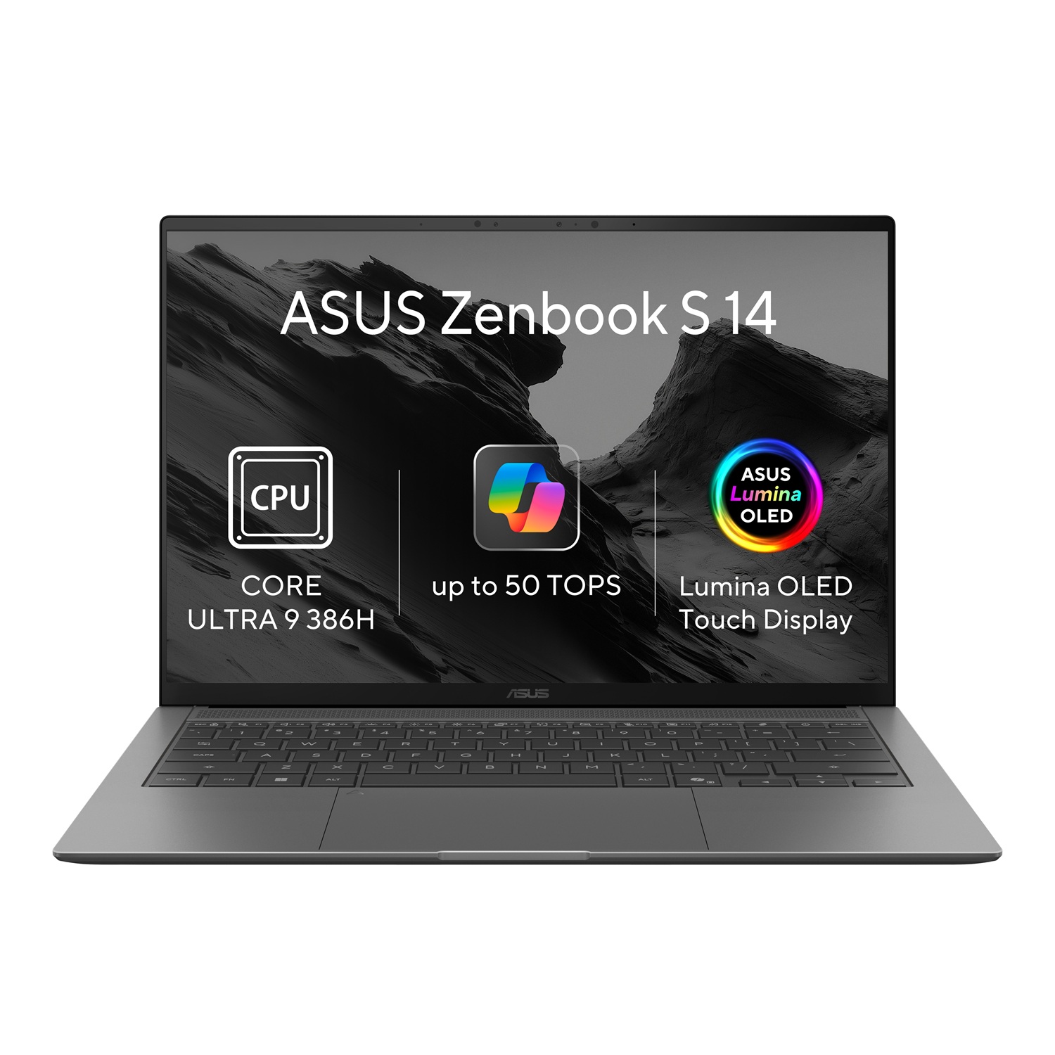 ASUS Zenbook S 14 OLED/UX5406AA-OLED234XZ/U9-386H/14''/2880x1800/T/32GB/1TB/Intel int/W11P/Gray/2R