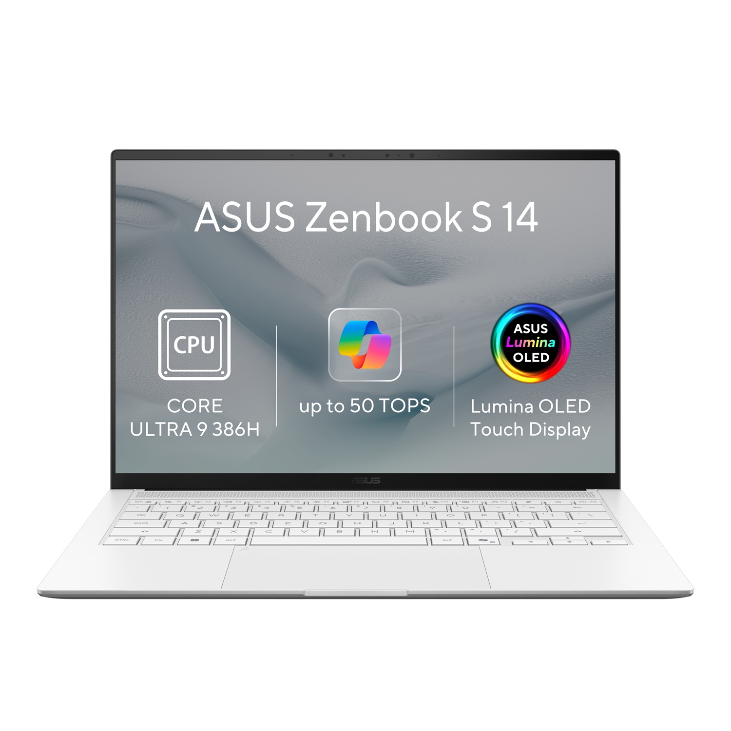ASUS Zenbook S14 OLED/UX5406AA-OLED431XZ/U9-386H/14''/2880x1800/T/32GB/1TB/Intel int/W11P/White/2R