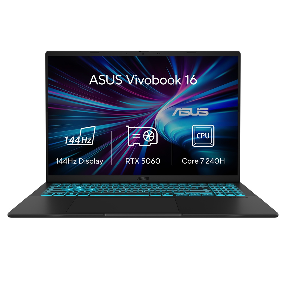 ASUS V16/V3607VM-RP063W/7-240H/16''/WUXGA/16GB/1TB/RTX 5060/W11H/Black/2R