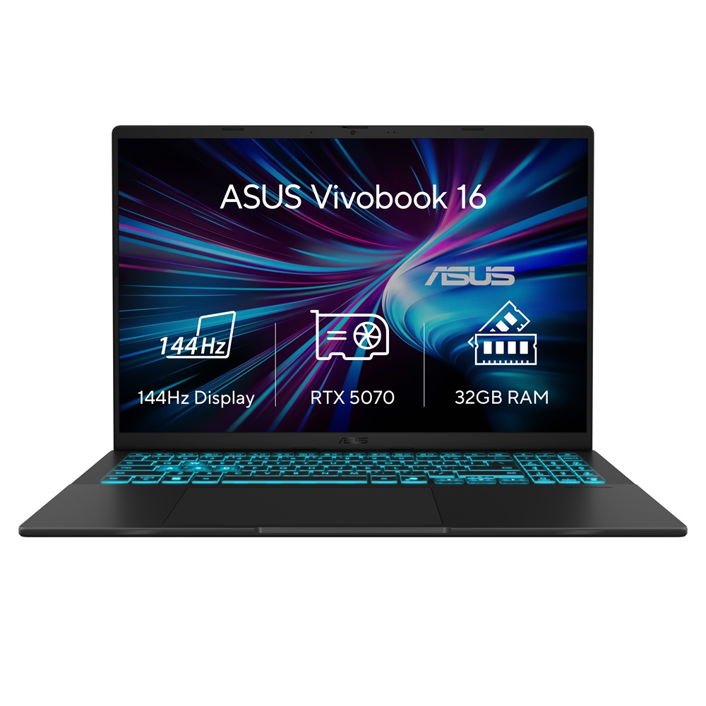 ASUS V16/V3607VP-RP028W/7-240H/16''/WUXGA/32GB/1TB/RTX 5070/W11H/Black/2R