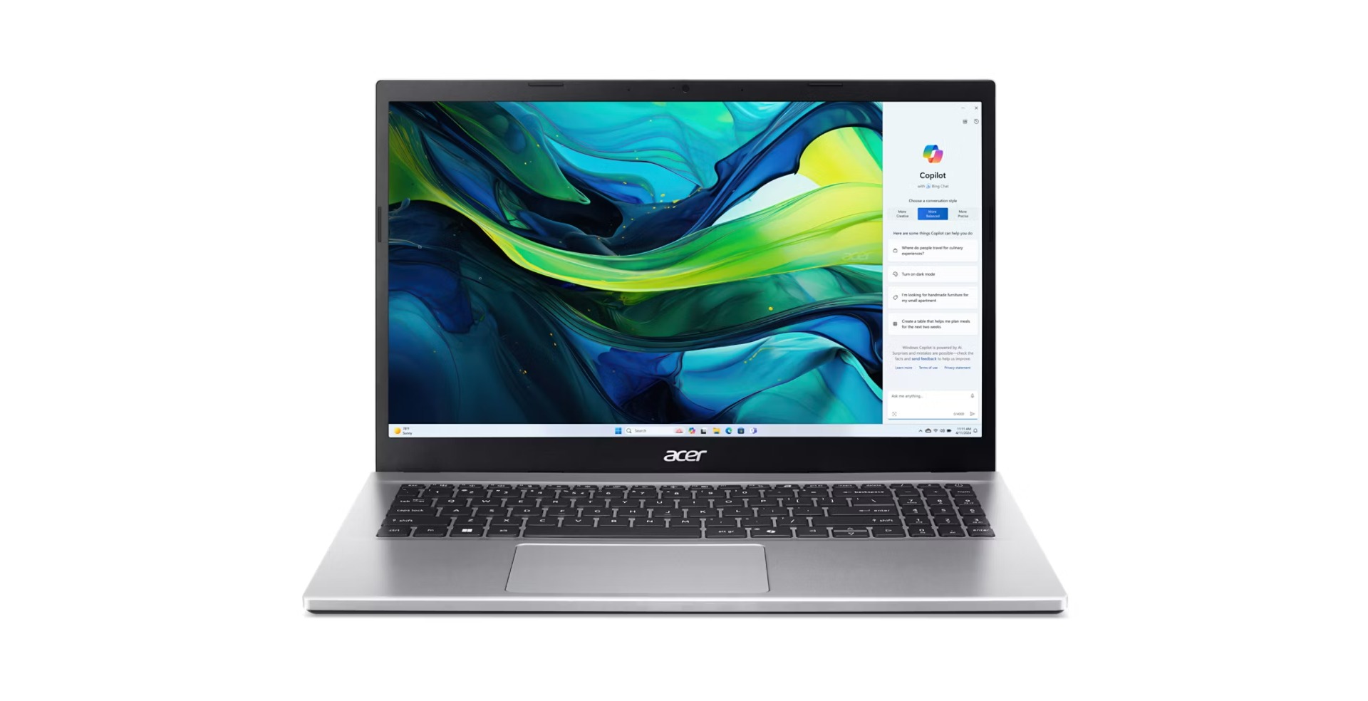 Acer Aspire Go 15/AG15-42P-R1FP/R7-5825U/15,6''/FHD/32GB/1TB/RX Vega 8/W11H/Silver/2R