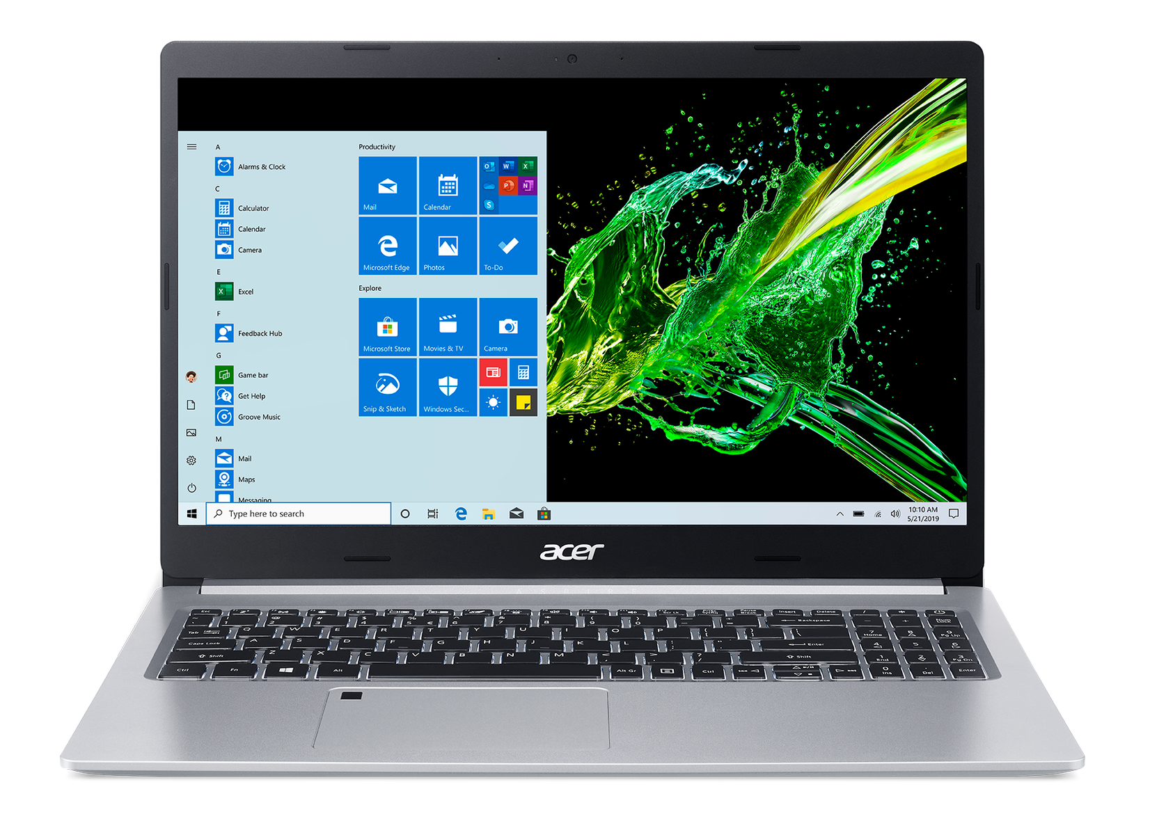 Obrázok Acer Aspire 5 - 15,6''/i7-1065G7/16G/1TBSSD/MX350/W10 stříbrný NX.HZHEC.003