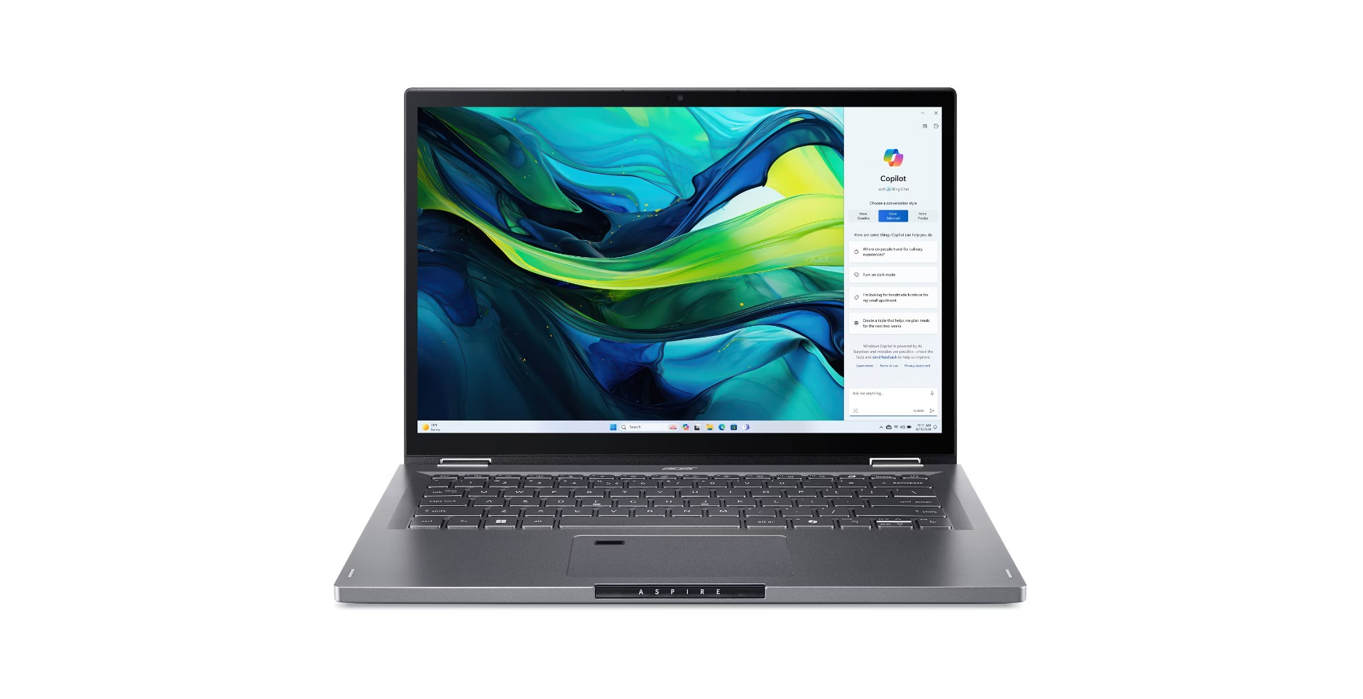 Acer Aspire Spin 14/ASP14-52MTN-541L/U5-115U/14''/WUXGA/T/16GB/512GB/Intel int/W11H/Gray/2R