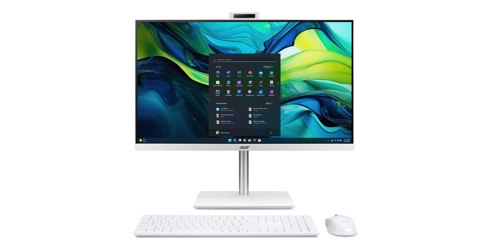 Acer Aspire/C27-1E13U7UNH_LUWCI71355U_90W/27''/FHD/i7-1355U/16GB/1TB/Intel int/W11H/Bílá/1R