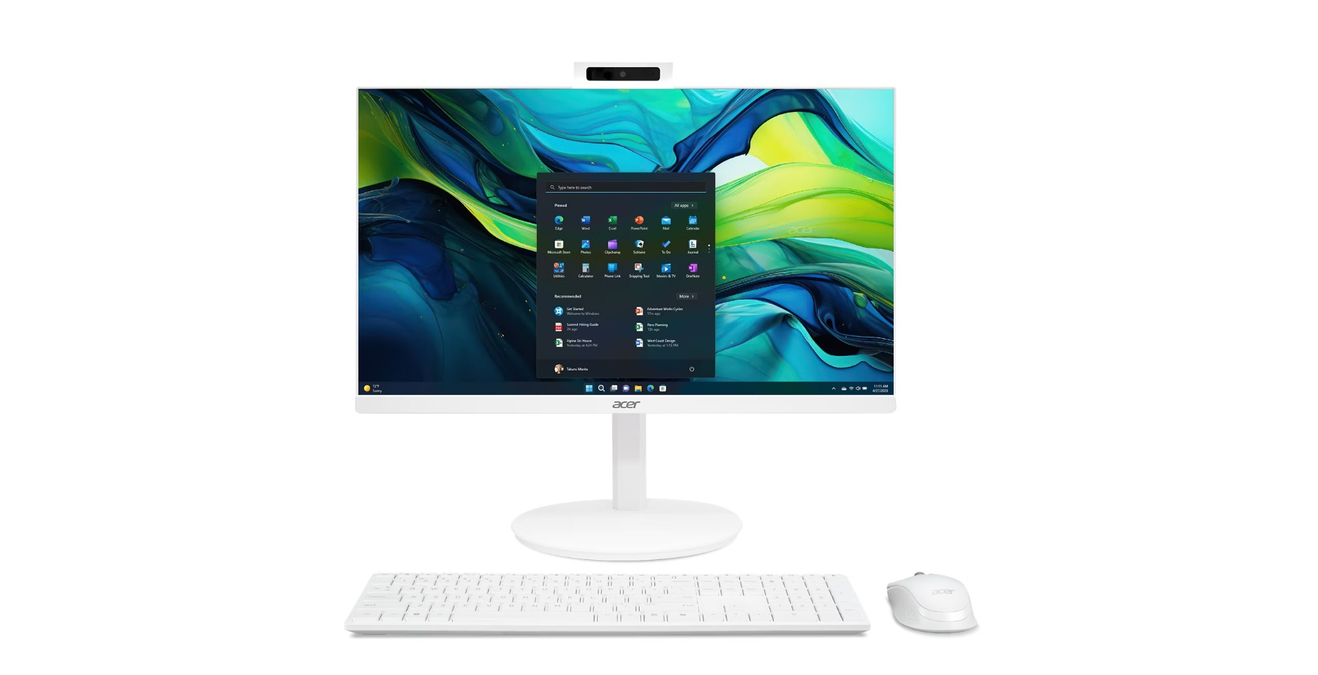 Acer Aspire/C24A-GRPL_JUWCU5120U_90W/23,8''/FHD/5-120U/16GB/1TB/Intel int/W11P/Bílá/1R