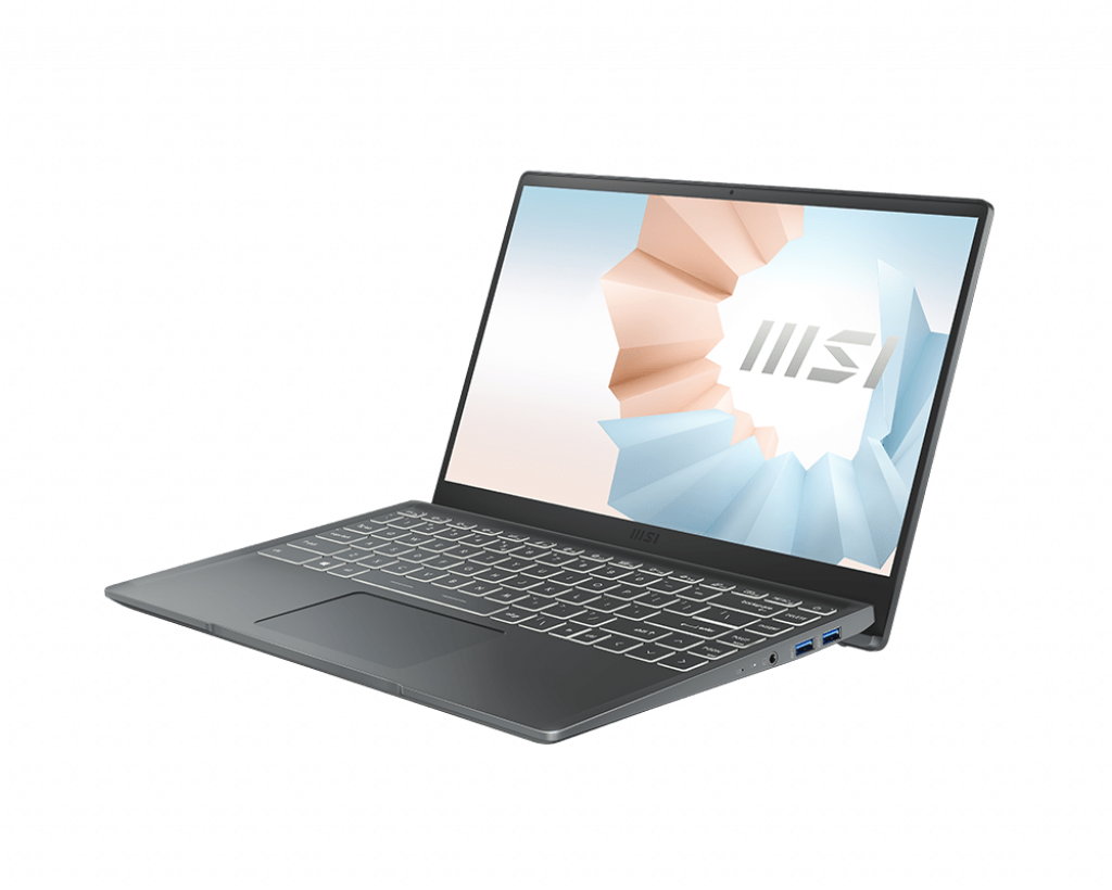 Obrázok MSI Modern 14'' FHD/i7-1165G7/16/512/MX450/W10H šed Modern 14 B11SB-216CZ