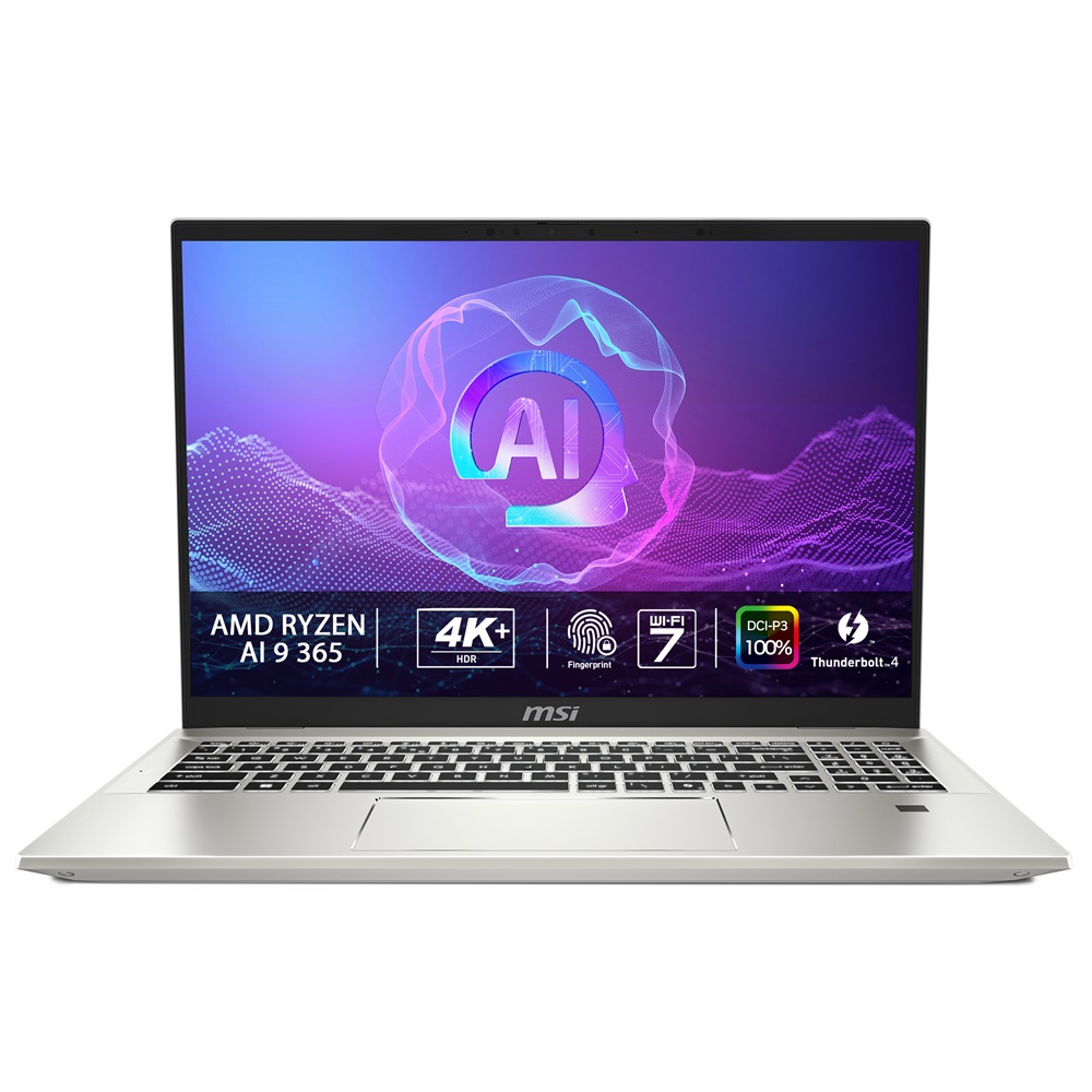 MSI Prestige/A16 AI+ A3HMG/AI9-365/16''/4K/32GB/1TB SSD/AMD int/W11P/Silver/2R