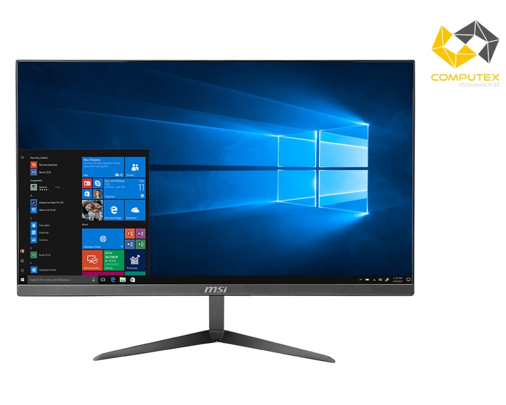 Obrázok MSI Pro 24X  23.8''/i7-10510U/16G/512/INT/W10H stř PRO 24X 10M-015EU