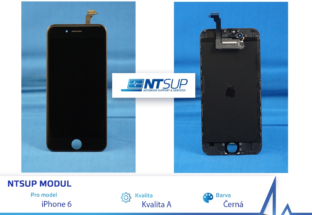 Obrázok NTSUP LCD modul iPhone 6 černý kvalita A 38890012