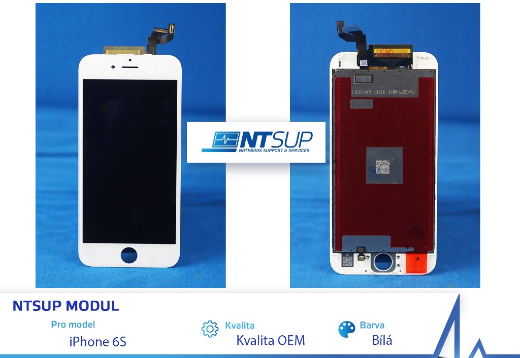 Obrázok NTSUP LCD modul iPhone 6S bílý kvalita A 38890019