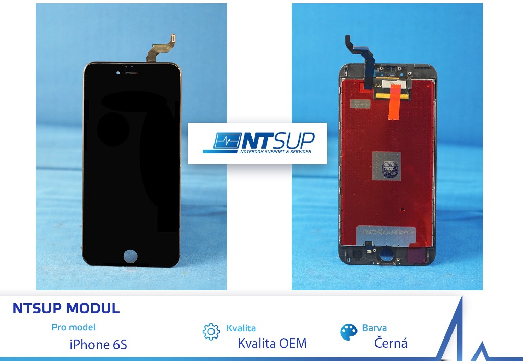 Obrázok NTSUP LCD modul iPhone 6S černý OEM 38890022