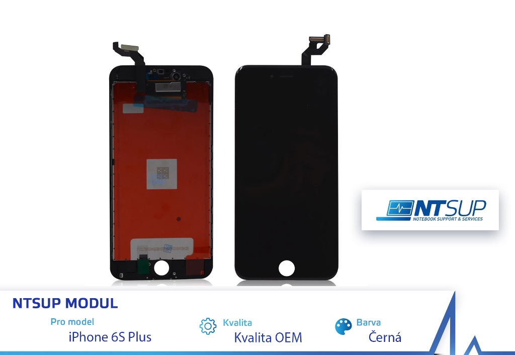 Obrázok NTSUP LCD modul iPhone 6S PLUS černý OEM 38890026