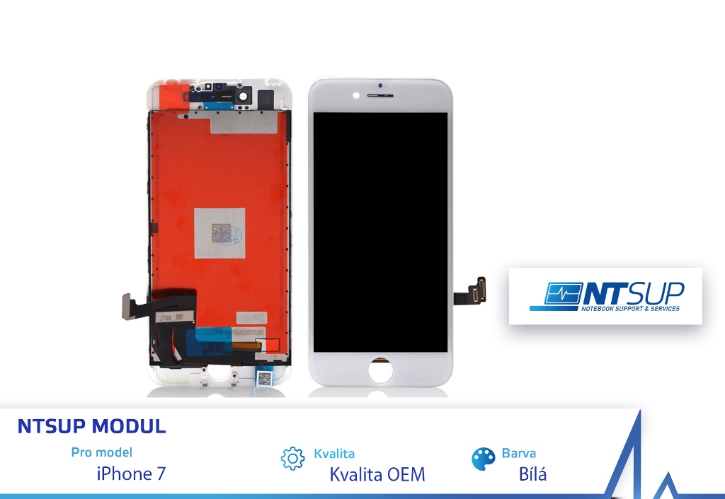 Obrázok NTSUP LCD modul iPhone 7 bílý OEM 38890029