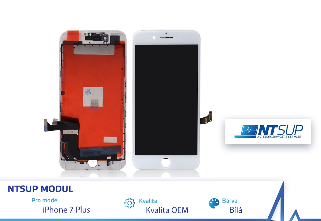 Obrázok NTSUP LCD modul iPhone 7 PLUS bílý OEM 38890033