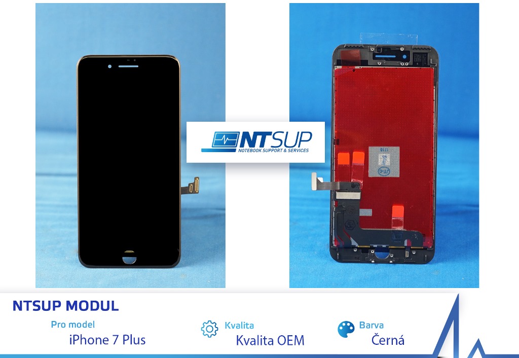 Obrázok NTSUP LCD modul iPhone 7 PLUS černý OEM 38890034