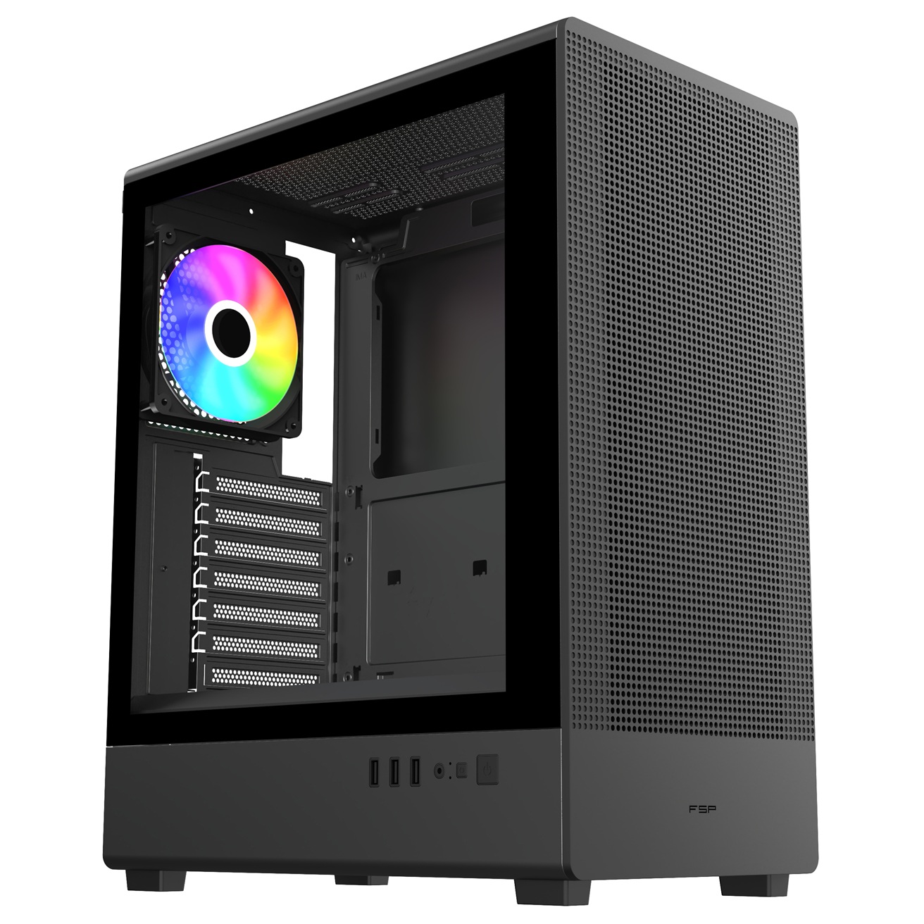 FSP ATX Midi Tower M221-BA, Black