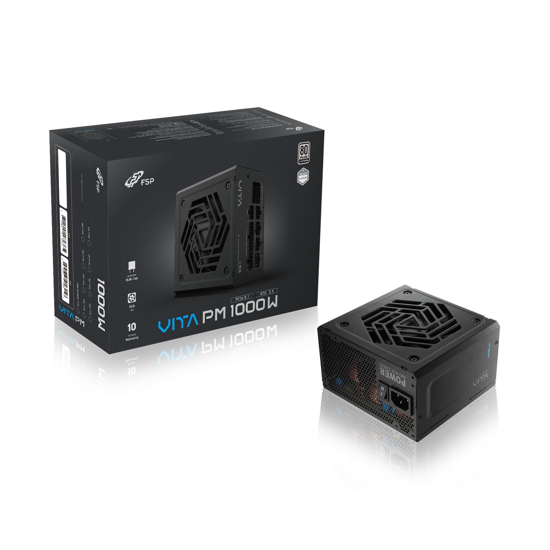 FSP VITA PM/1000W/ATX 3.1/80PLUS Platinum/Modular/Retail