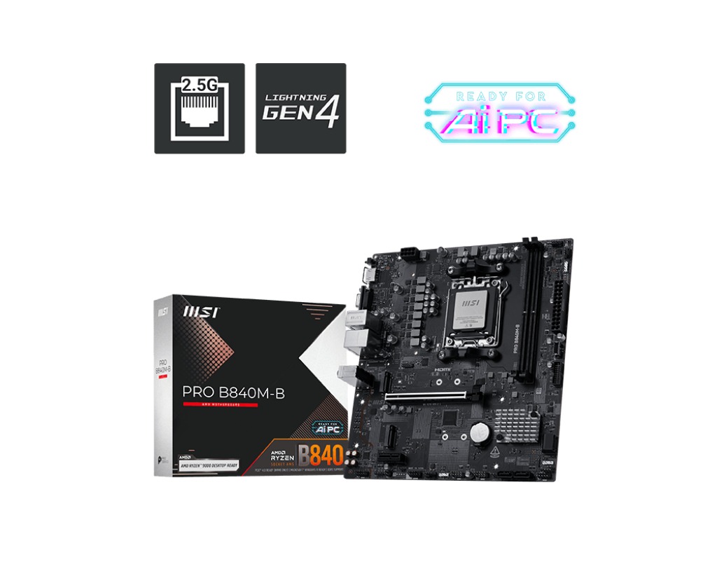 MSI PRO B840M-B/AM5/mATX