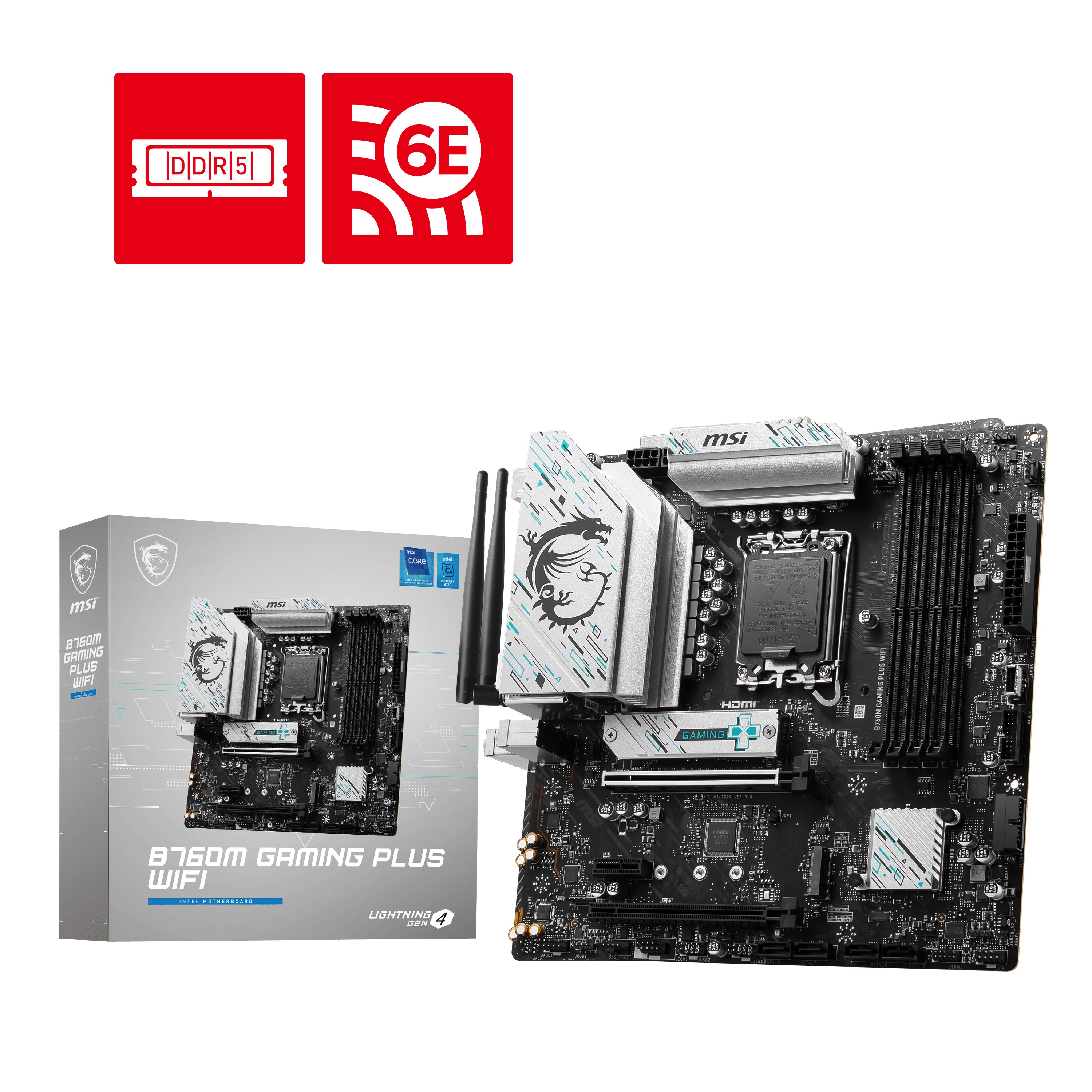 MSI B760M GAMING PLUS WIFI/LGA 1700/mATX