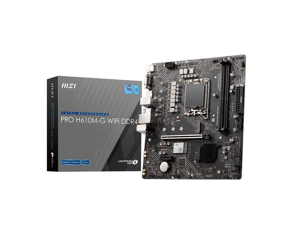 MSI PRO H610M-G WIFI DDR4/LGA 1700/mATX
