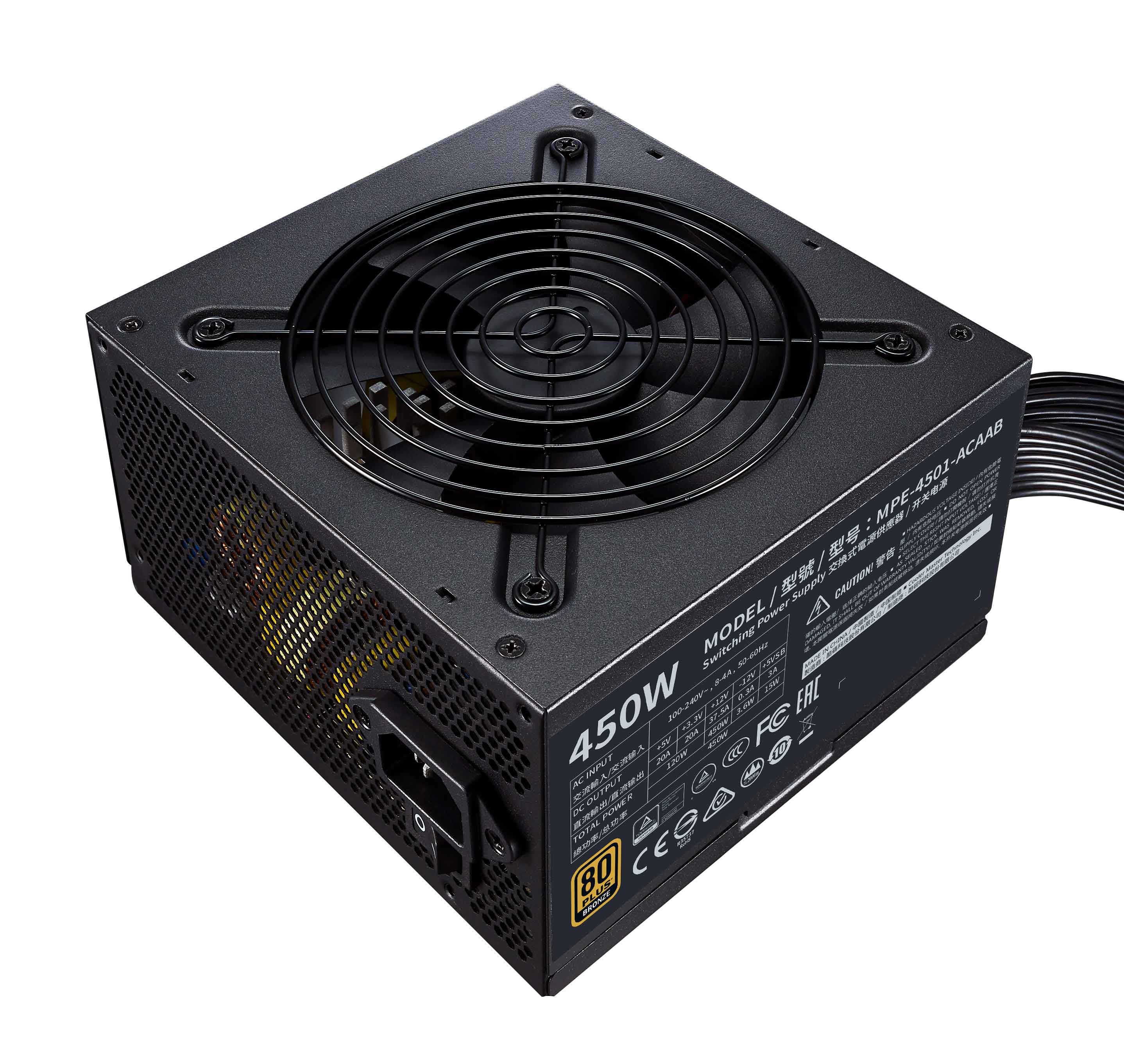 Obrázok Zdroj Cooler Master MWE 450W V2 80+ MPE-4501-ACAAB-EU