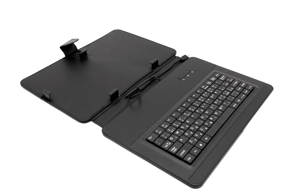 AIREN AiTab Leather Case 4 with USB Keyboard 10'' BLACK (CZ/SK/DE/UK/US.. layout)