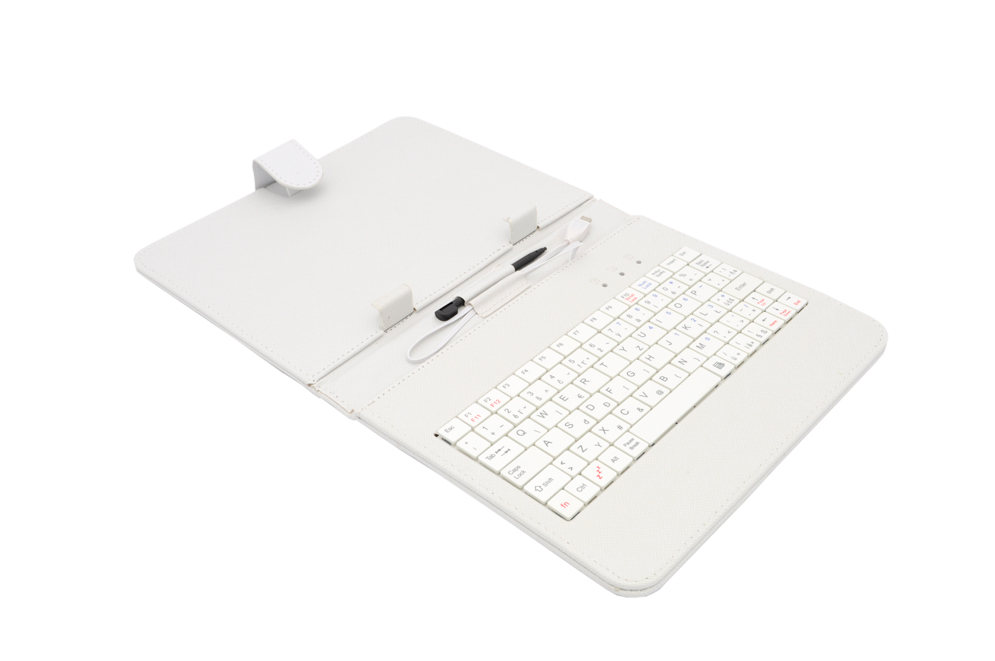 AAIREN AiTab Leather Case 2 with USB Keyboard 8'' WHITE (CZ/SK/DE/UK/US.. layout)