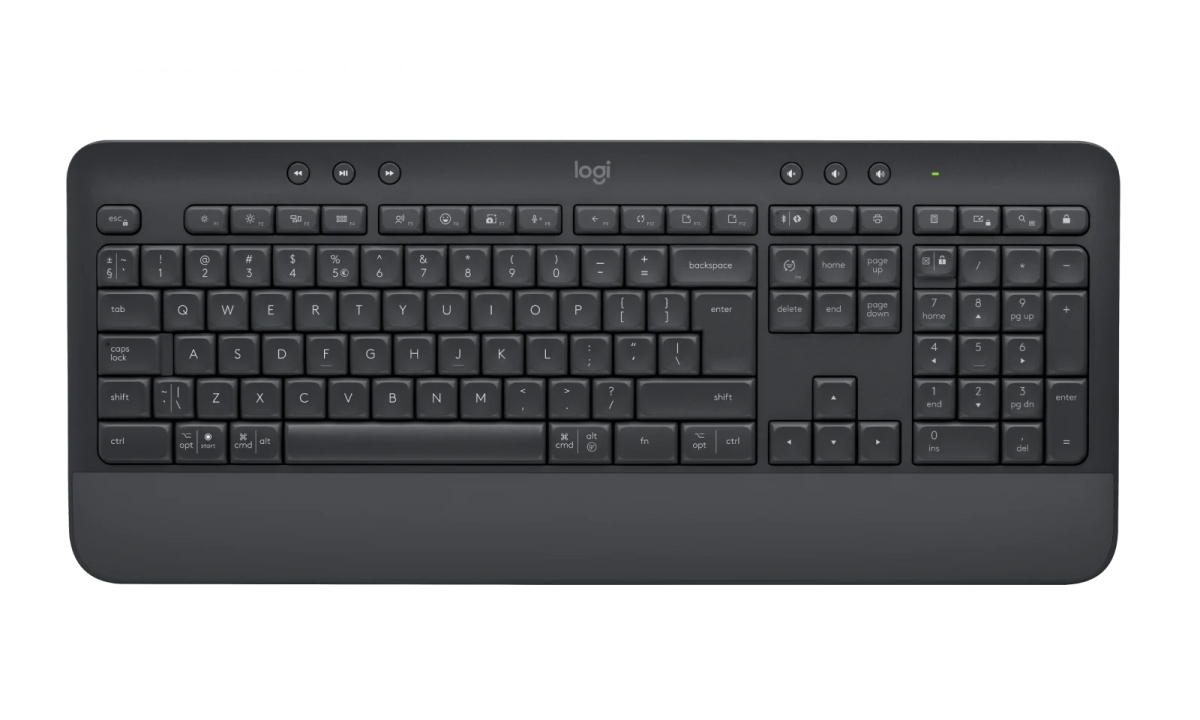 Logitech K650/Bezdrátová USB + Bluetooth/CZ-SK layout/Černá