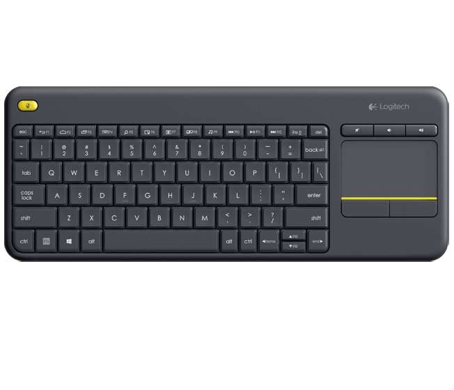 Logitech K400 plus/Bezdrátová USB/US layout/Černá