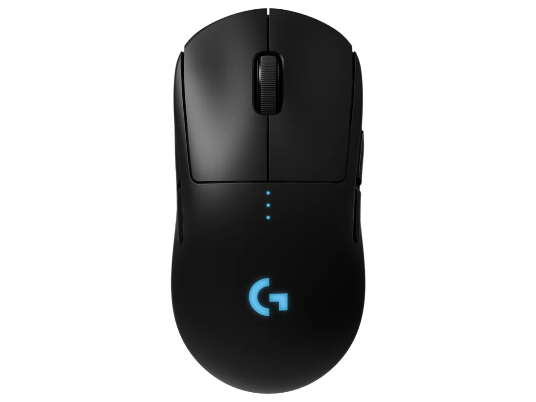 Logitech PRO/Herní/Optická/25 600 DPI/Bezdrátová USB/Černá