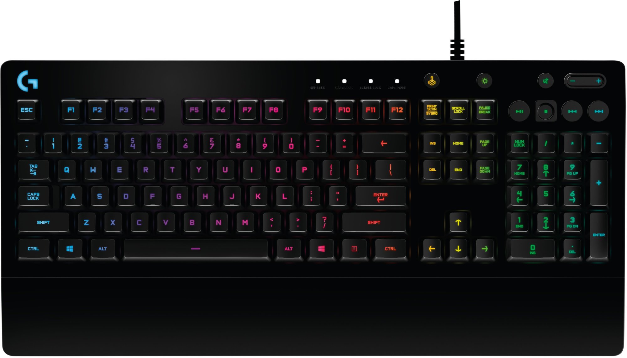 Logitech G213/Drátová USB/US layout/Černá