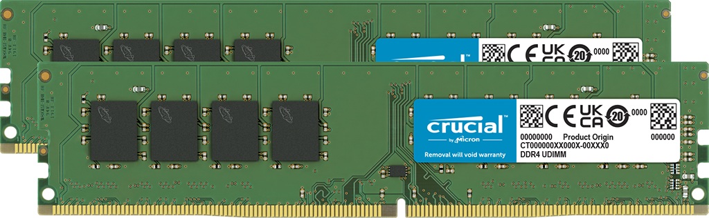 32GB DDR4 3200MHz Crucial CL22 (2x16GB)