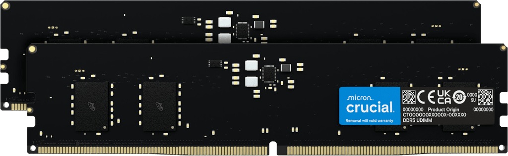 64GB DDR5 5600MHz Crucial CL46 (2x32GB)